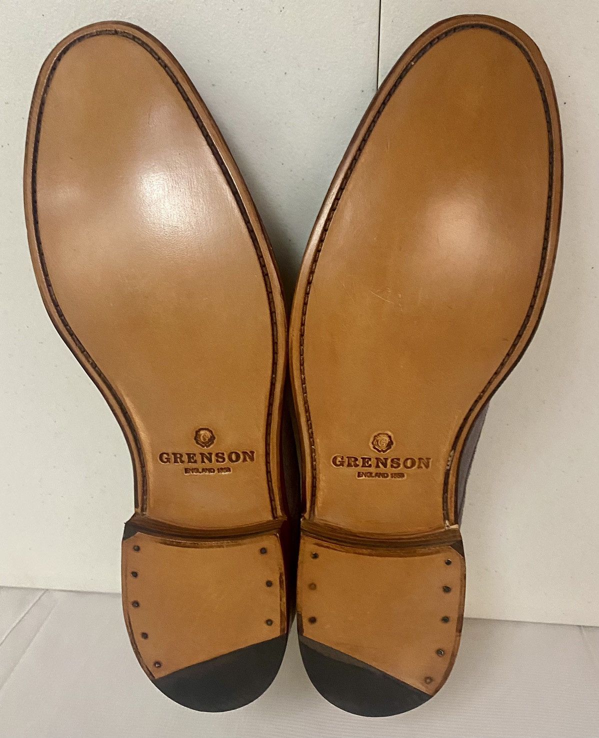 Grenson Grenson 🏴󠁧󠁢󠁥󠁮󠁧󠁿 Blue Suede Leather Burnished Finnegan Derby 10 NIB Size US 10 / EU 43 - 9 Thumbnail