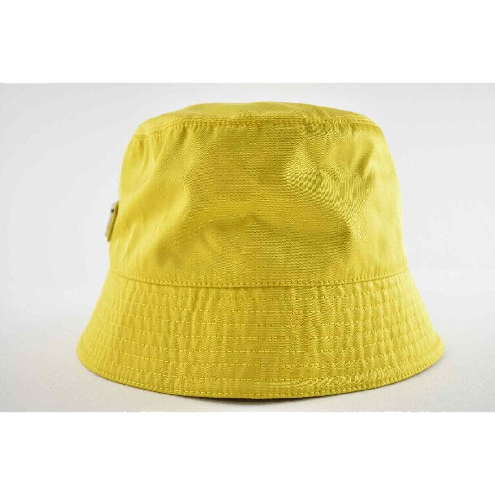 Prada Prada Re-Nylon Triangle Logo Nylon Sun Bucket Hat L Large Size ONE SIZE - 9 Thumbnail