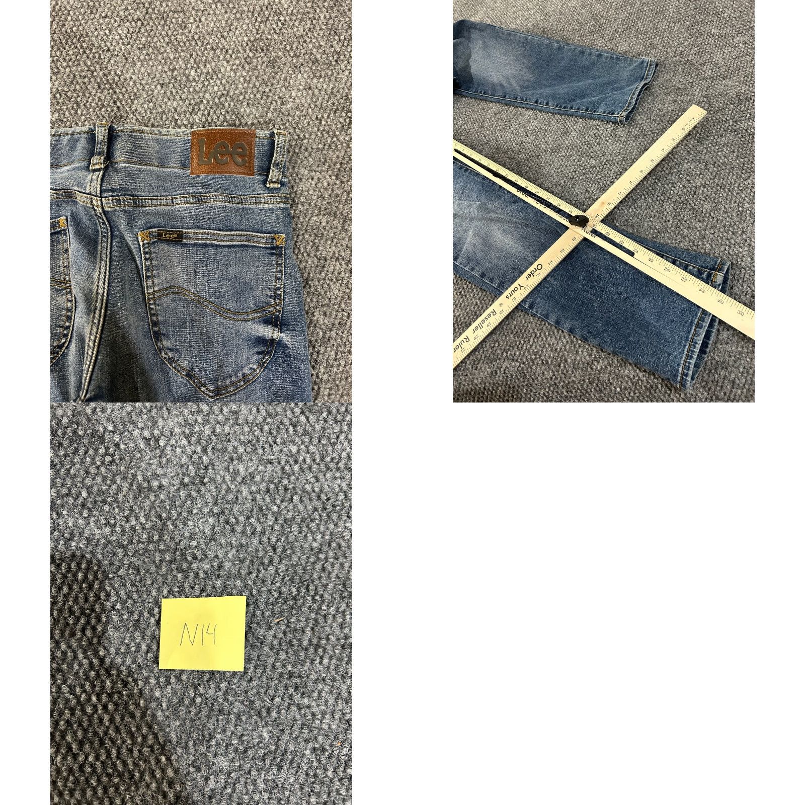 Lee Lee Jeans Mens 31x30 Slim Straight Denim Blue 5-Pocket Regular Cotton Size US 31 - 8 Thumbnail