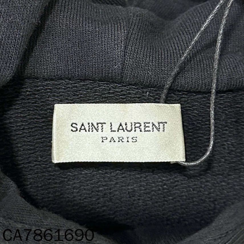Saint Laurent Paris Saint Laurent Black Logo Hoodie M Size US M / EU 48-50 / 2 - 5 Thumbnail