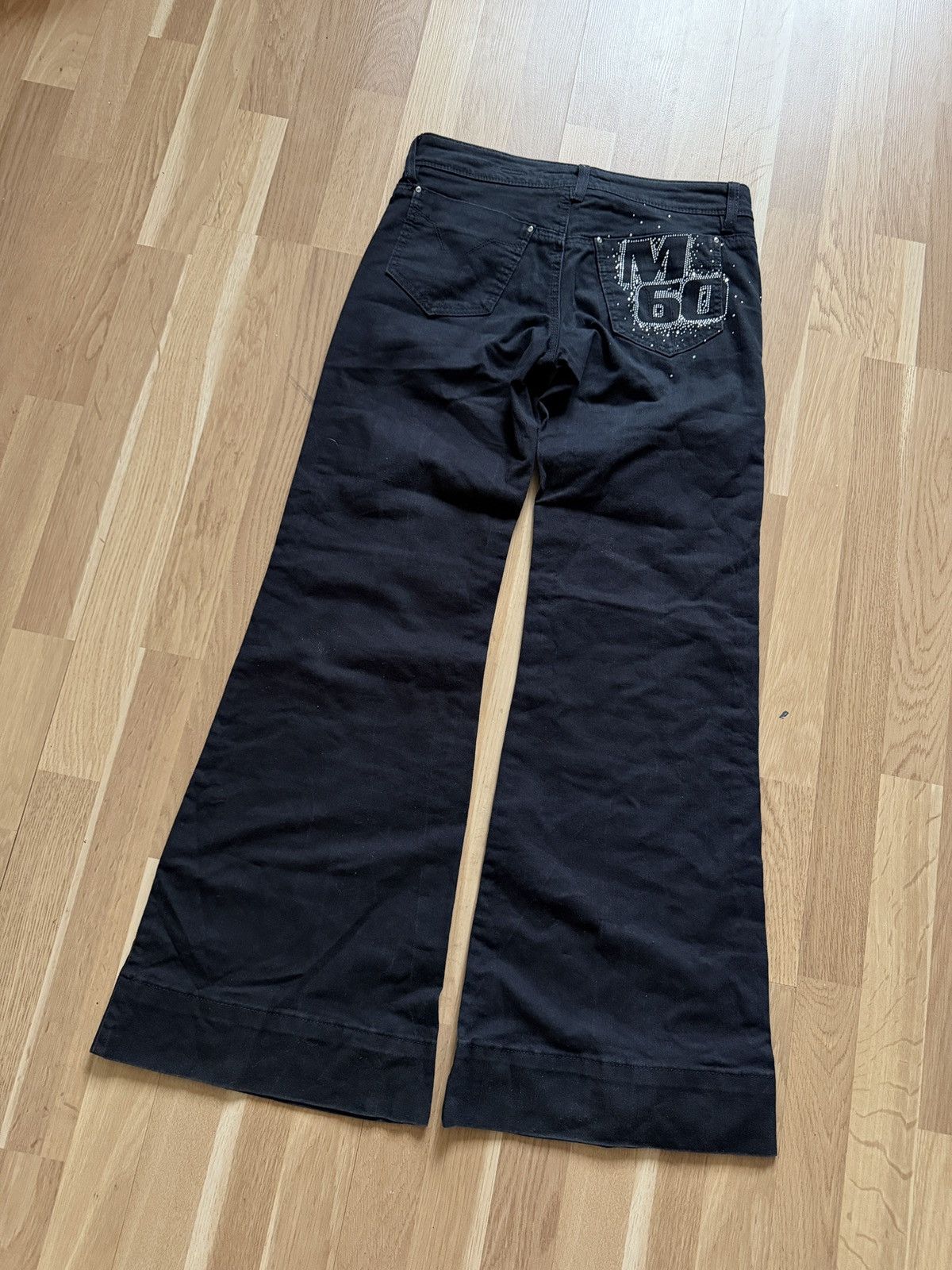 Miss Sixty Miss sixty flared boot cut jeans avant garde gothic 2000s Size 29" - 3 Thumbnail