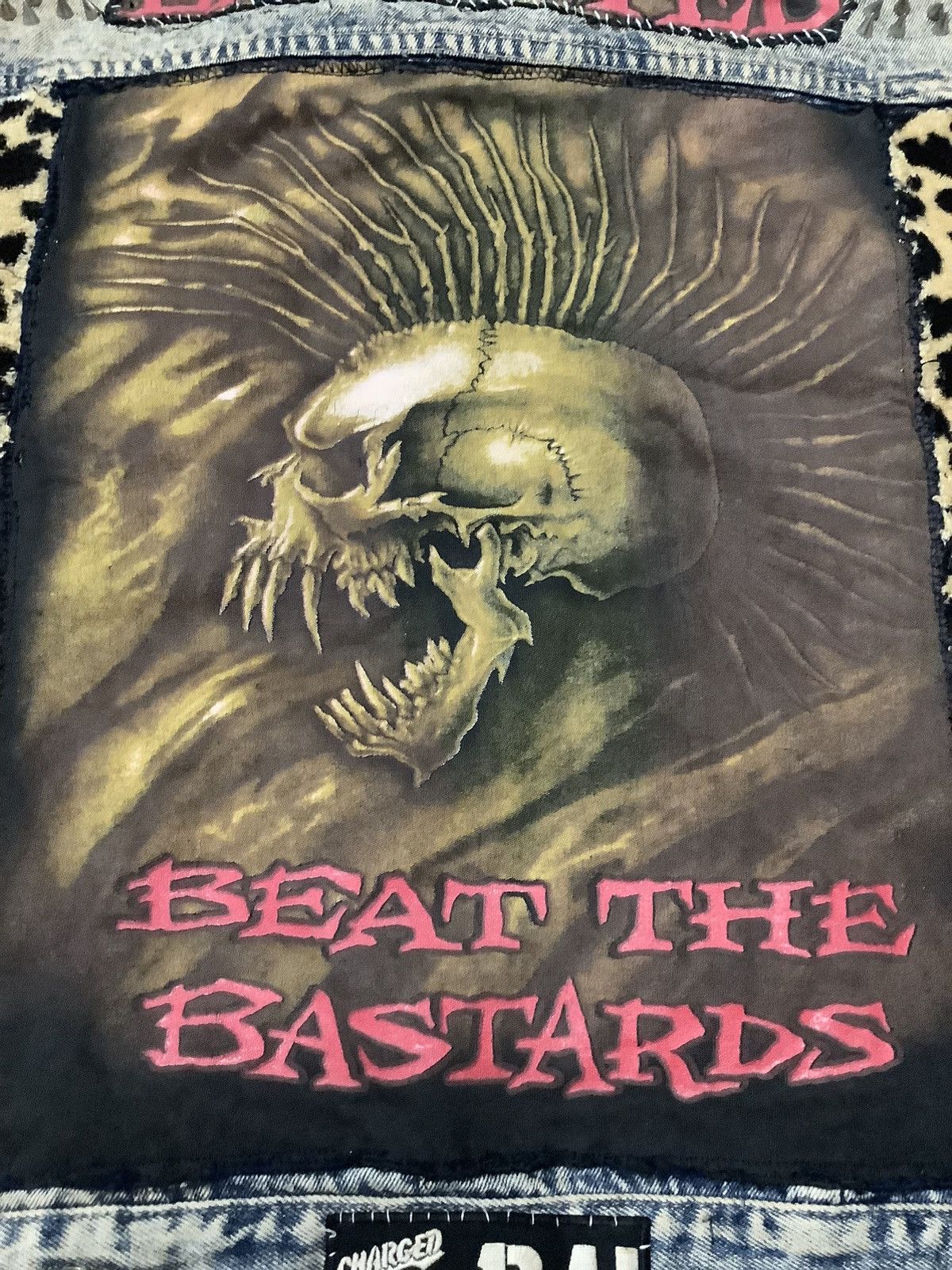 Designer × Vintage VINTAGE 90s THE EXPLOITED BATTLE JACKET CUSTOM Size US L / EU 52-54 / 3 - 18 Thumbnail