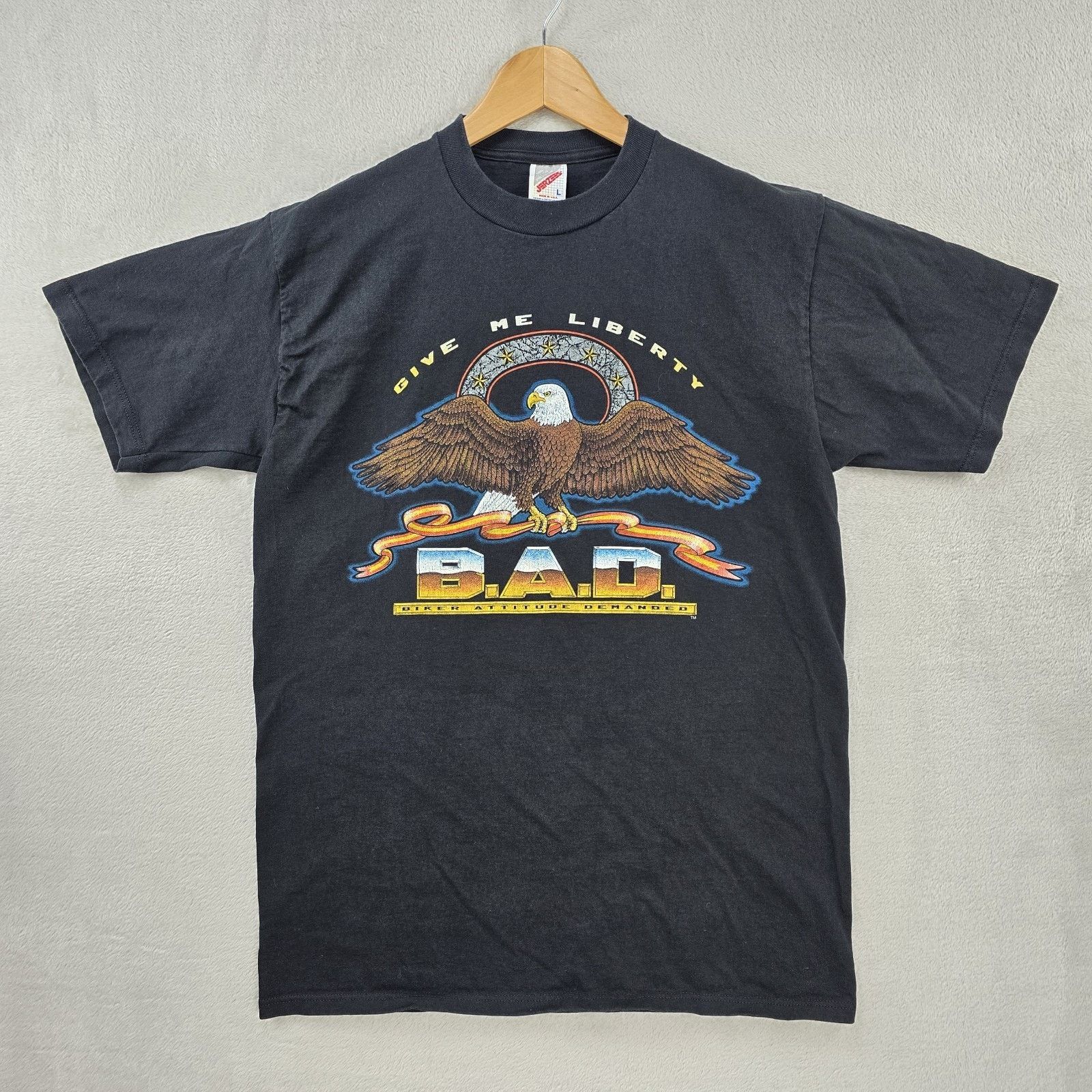 Jerzees Vintage Harley Davidson Specialist Shirt Large B.A.D. Eagle Size US L / EU 52-54 / 3 - 2 Thumbnail