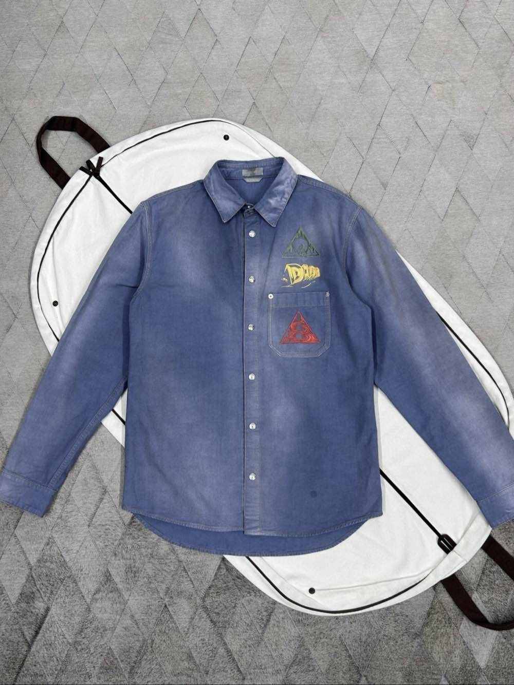 Dior Dior Embroidered Patch Shirt Size L Size US L / EU 52-54 / 3 - 1 Thumbnail