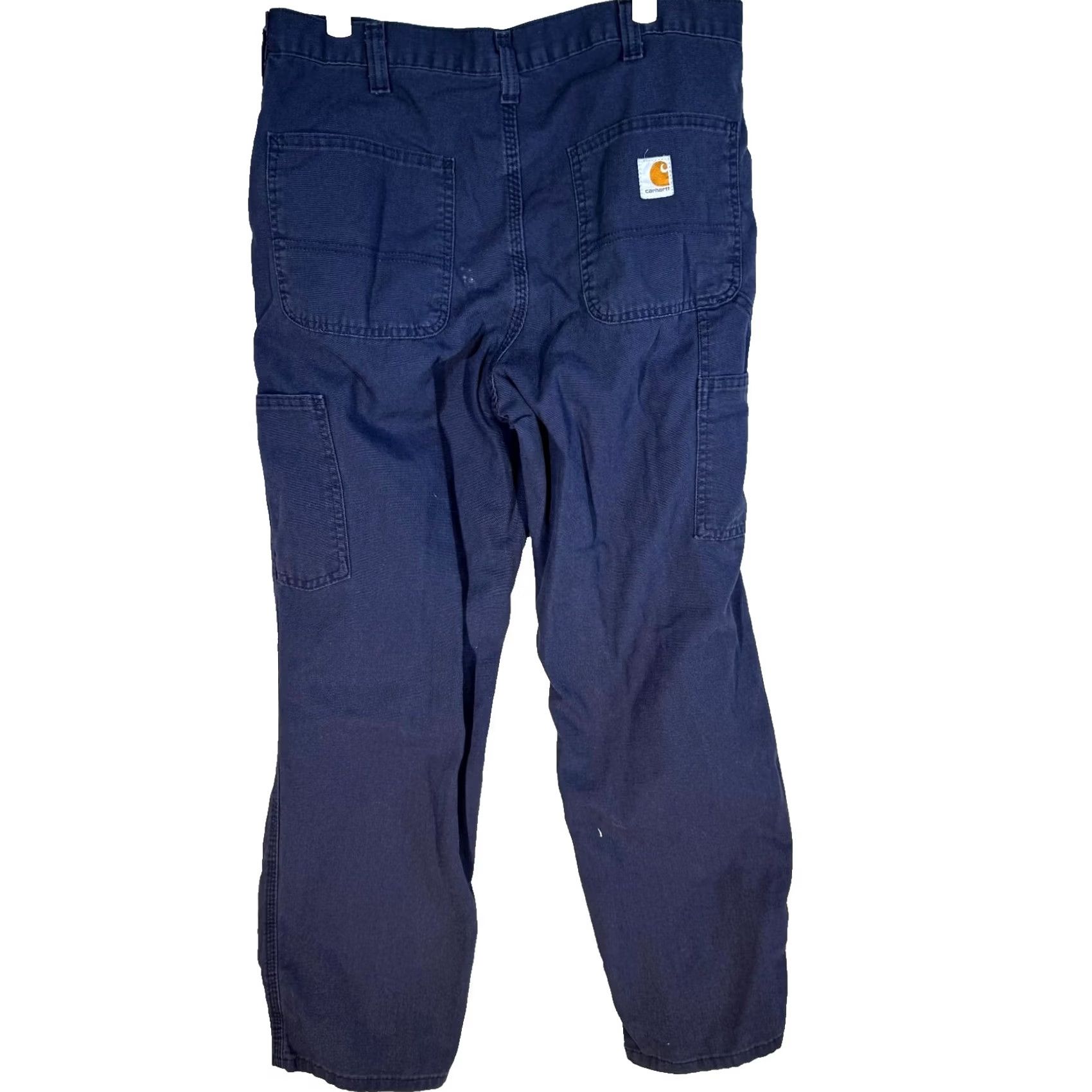 Carhartt Carhartt Carpenter Pants 34 x 30 Navy Ripstop Relaxed Workwear Pants Mens Size US 34 / EU 50 - 2 Thumbnail