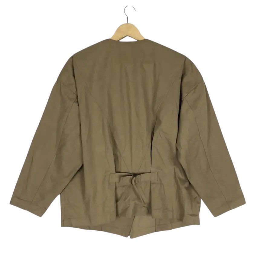 Issey Miyake Vintage 80s Issey Miyake Oversized Buckle Back Jacket Size M / US 6-8 / IT 42-44 - 3 Thumbnail