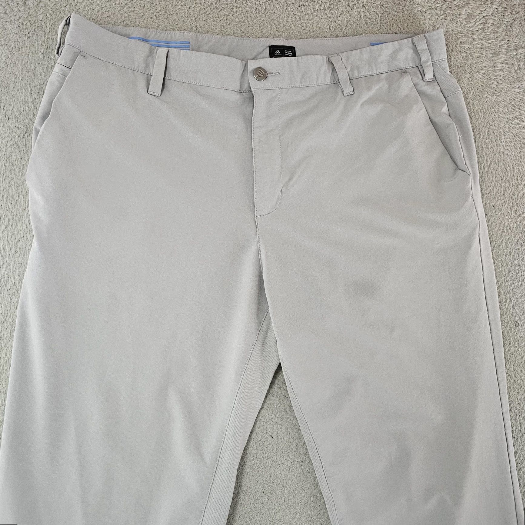 Adidas Adidas Golf Pants Mens 38x30 Gray Performance Stretch Flat Front Lightweight Wellness? Size US 38 / EU 54 - 2 Thumbnail
