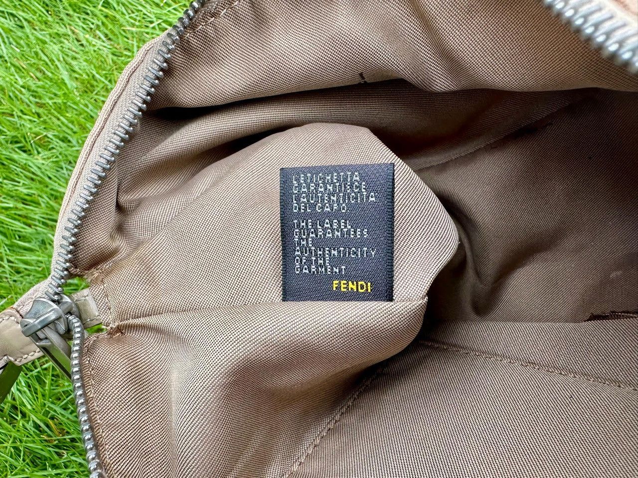 Fendi Authentic Fendi Zucchino Canvas Baguette Shoulder Bag Size ONE SIZE - 9 Thumbnail