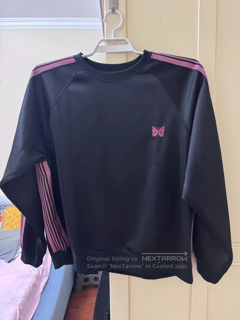 Needles Needles Butterfly embroidered vintage crew neck pullover s Size US XL / EU 56 / 4 - 1 Thumbnail