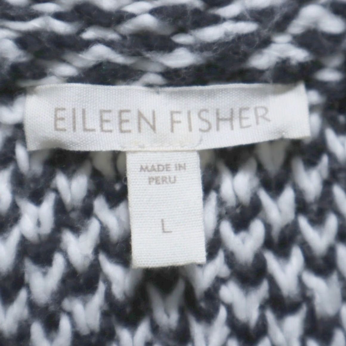 Eileen Fisher VINTAGE Eileen Fisher Yarn Knit Snap Cardigan Organic Black Women's L Shirt Size L / US 10 / IT 46 - 5 Thumbnail