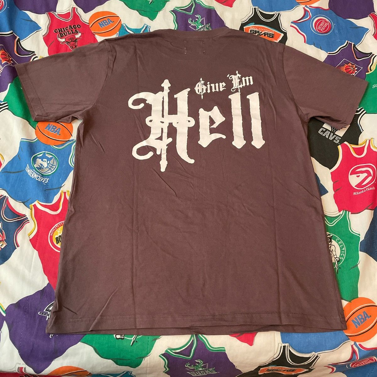 Feature × Gymshark Streetwear Feature Give Em Hell Gym Graphic Tee Size US L / EU 52-54 / 3 - 1 Thumbnail