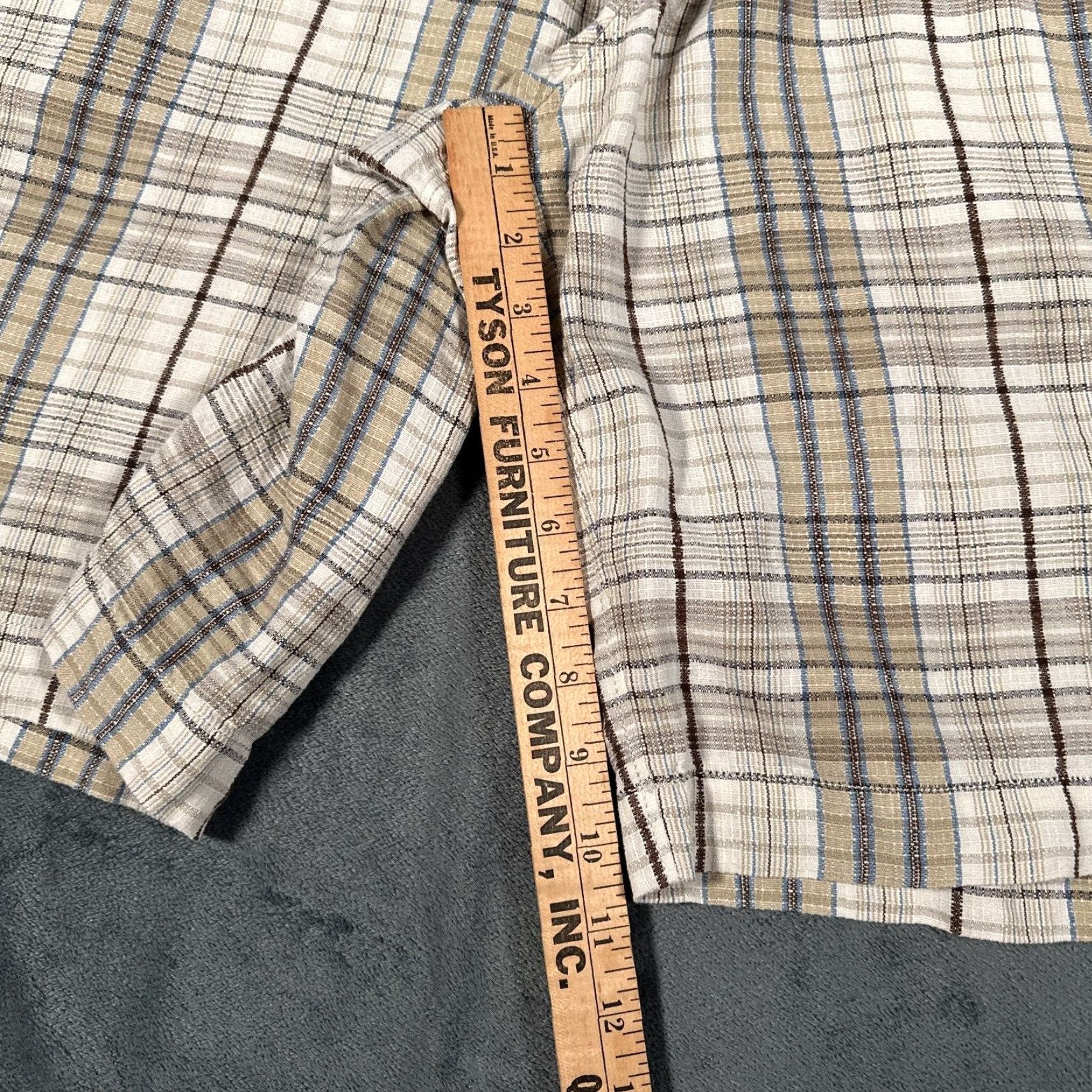 Tommy Bahama VINTAGE Tommy Bahama Shorts Mens 36 Chino Casual Linen Silk Plaid Beach Summer Outdoor Men Size US 36 / EU 52 - 3 Thumbnail