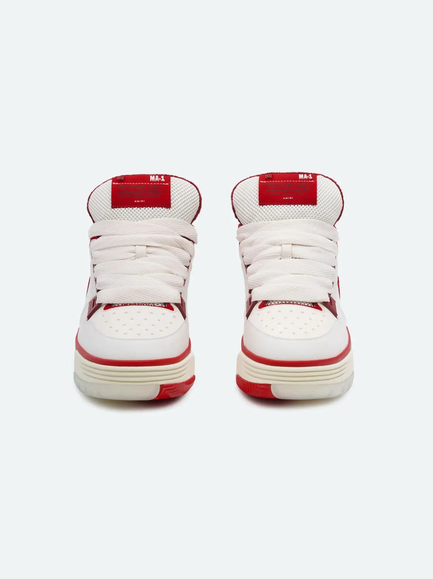 Amiri o1s1wg110925 MA-1 Low-Top Sneakers in White/Red Size US 15 / EU 48 - 3 Thumbnail