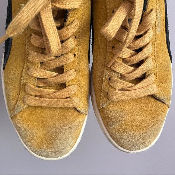 Puma Puma Yellow Black Suede Classic Sneakers - 5.5-6US Size US 6 / IT 36 - 3 Thumbnail