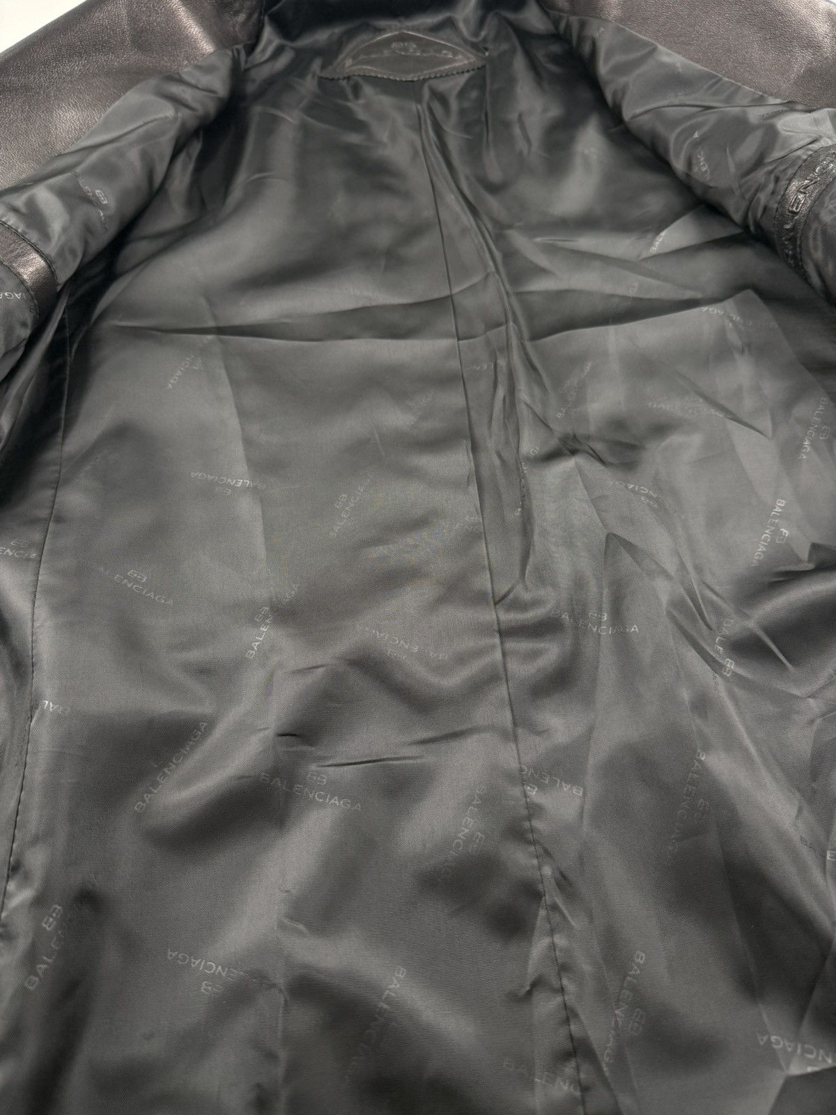 Balenciaga Vintage Balenciaga Lamb Leather Blazer Size US L / EU 52-54 / 3 - 8 Thumbnail