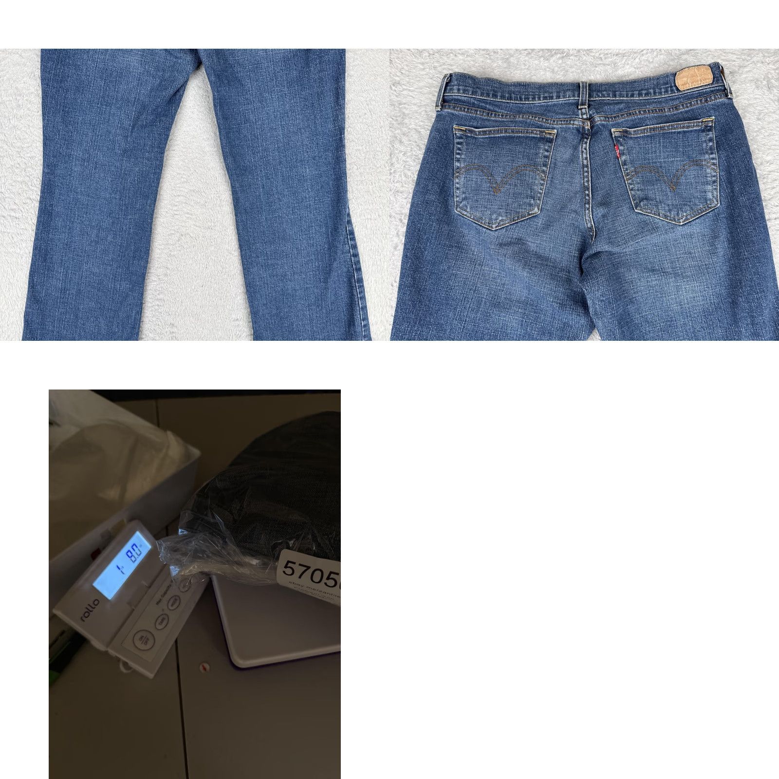 Levi's Levi's Jeans Bootcut Womens 14 Blue Med Wash Mid Rise Stretch Denim 34x31 Size 36" / US 14 / IT 50 - 10 Thumbnail