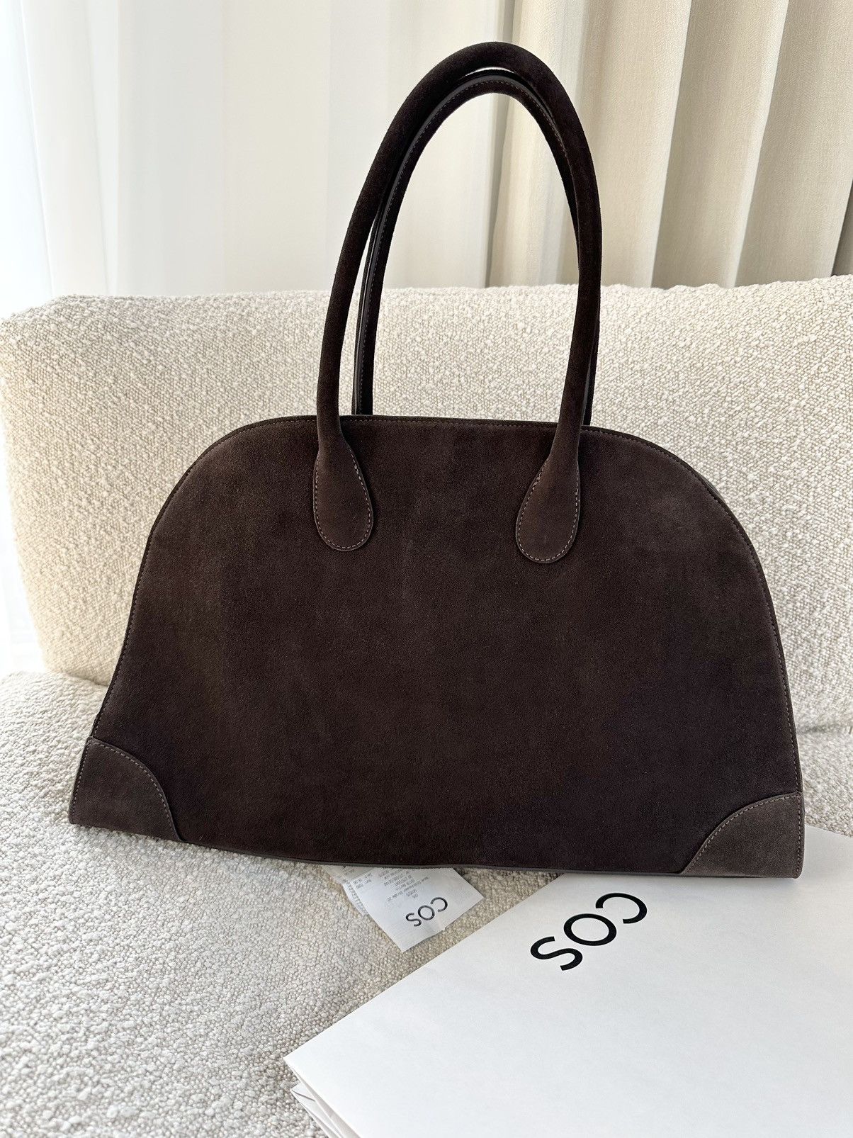 Cos Cos bowling bag tote leather suede Size ONE SIZE - 8 Thumbnail
