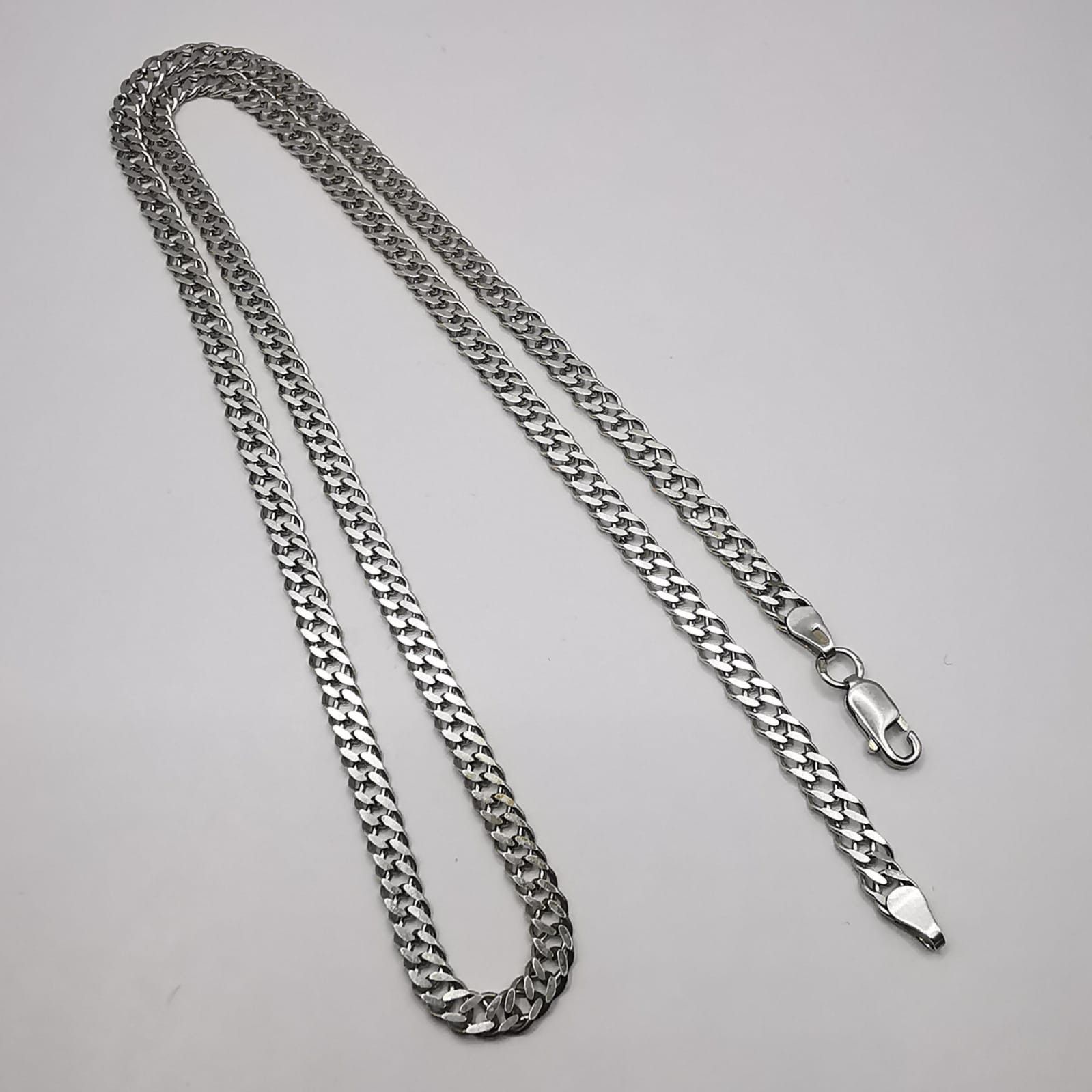 Sterling Silver Vintage Jewelry Chain, 925 Sterling Silver, Signed 13,12g Size ONE SIZE - 1 Thumbnail