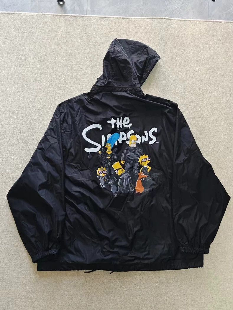 Balenciaga Balenciaga Simpson logo hooded jacket Size US S / EU 44-46 / 1 - 1 Thumbnail