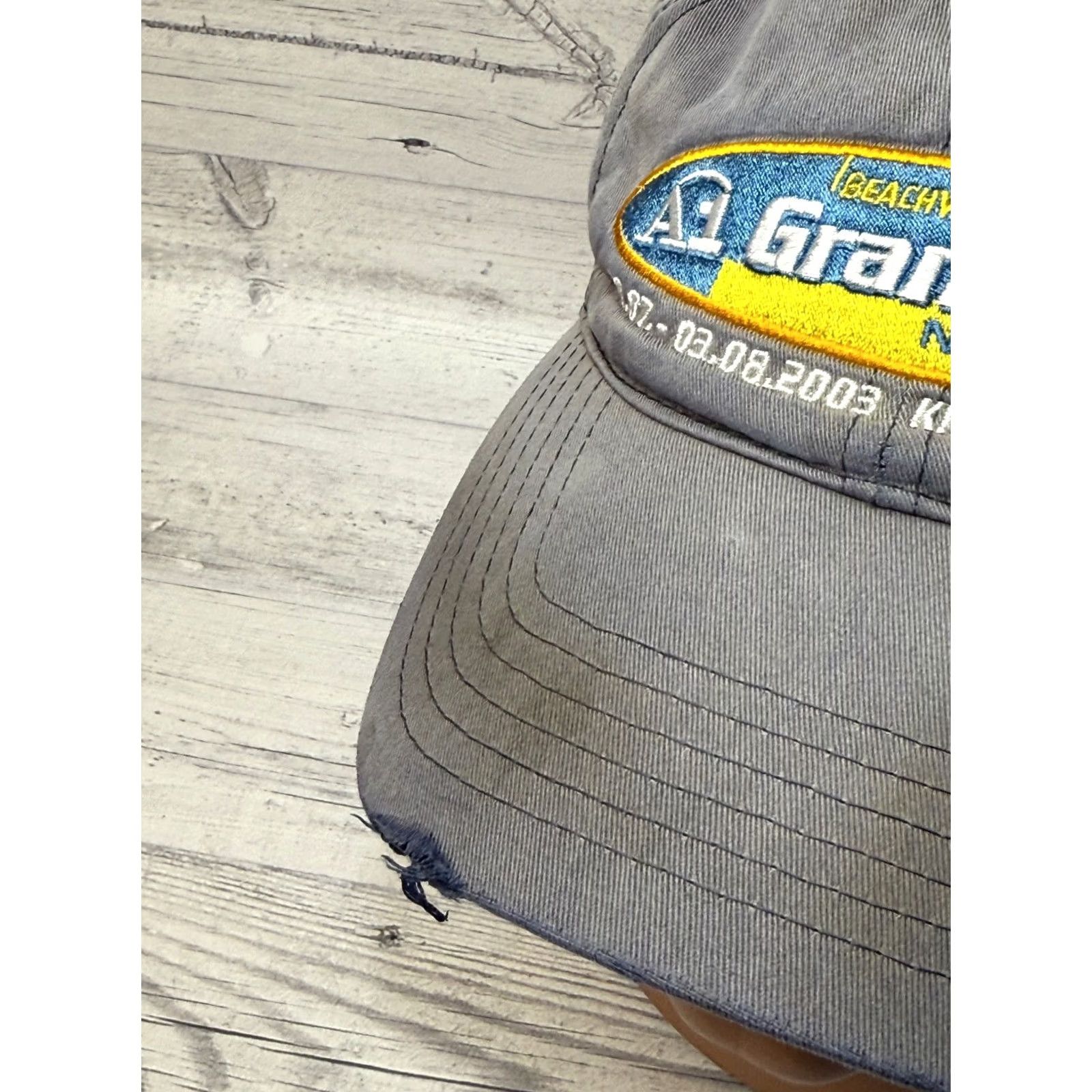 Vintage 2003 A1 Grandslam Beach volleyball Nokia Gray baseball cap One Size Mens Baseball Cap Gray 2003 A1 Grandslam Beach volleyball Nokia Gray Size ONE SIZE - 3 Thumbnail