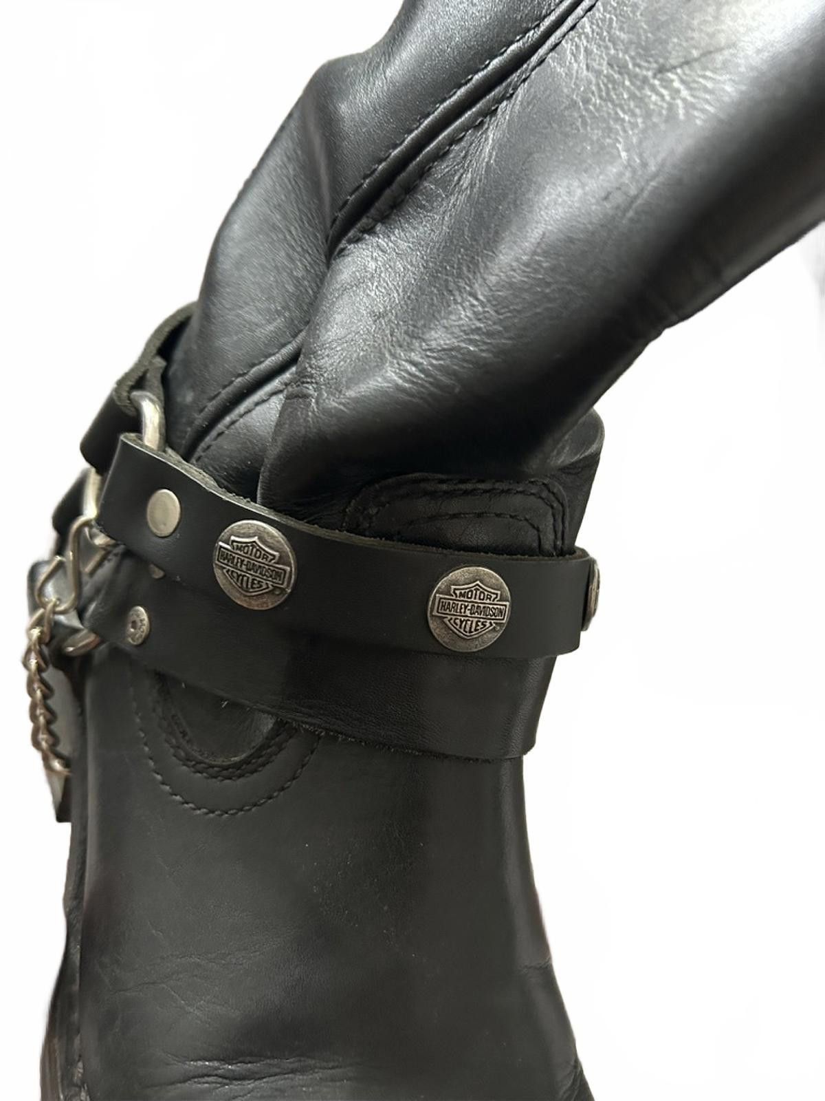 Harley Davidson Vintage Harley-Davidson Black Leather Harness Boots Size US 9 / IT 39 - 3 Thumbnail