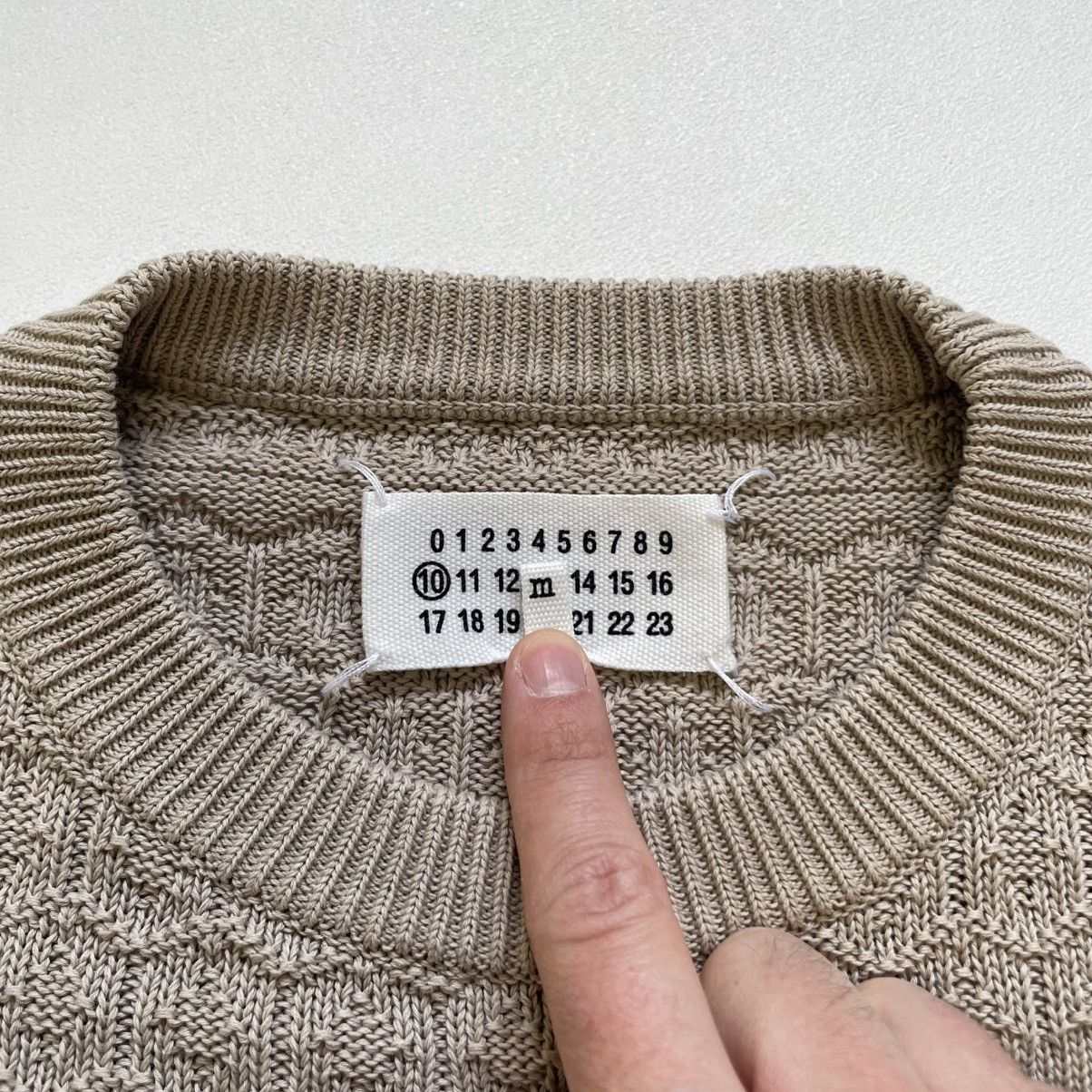 Maison Margiela ‘Destroyed Fair Isle’ Weave Beige Sweater Size US M / EU 48-50 / 2 - 6 Thumbnail