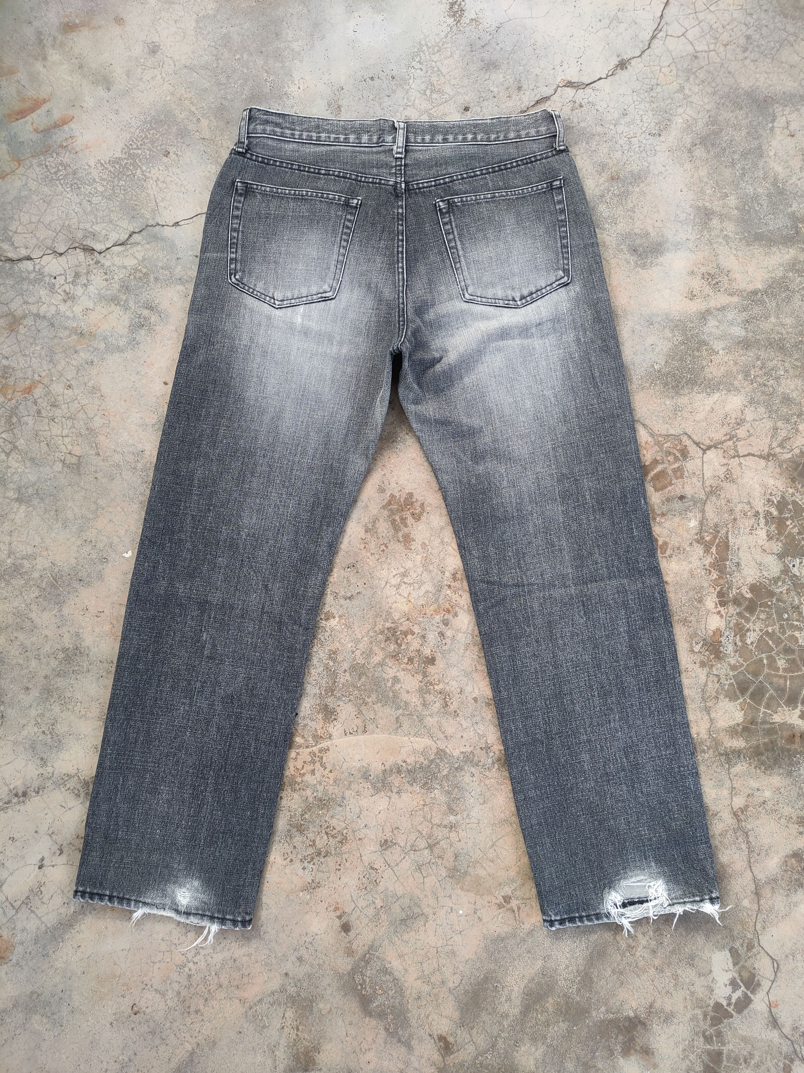Japanese Brand #JAPANESE VINTAGE BLACK FADED RIPPED JEANS DENIM PANTS Size US 34 / EU 50 - 1 Thumbnail