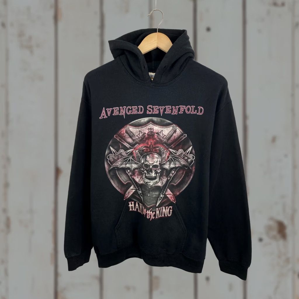 Gildan VINTAGE Avenged Sevenfold Skull Death Retro Hoodie Nike? Size US M / EU 48-50 / 2 - 1 Thumbnail