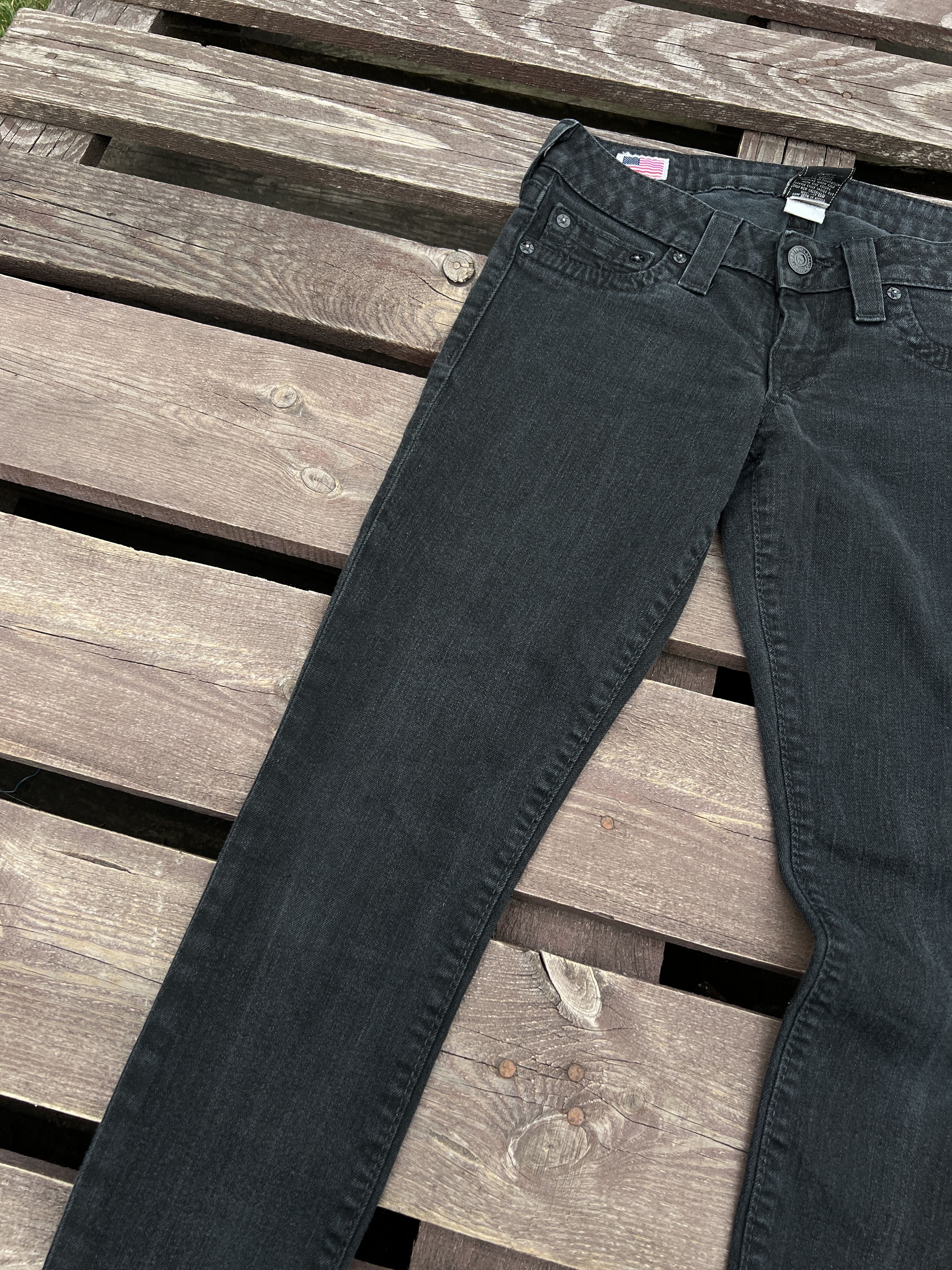 True Religion True Religion Y2K Vintage Casey Black Jeans Size 27" / US 4 / IT 40 - 14 Thumbnail