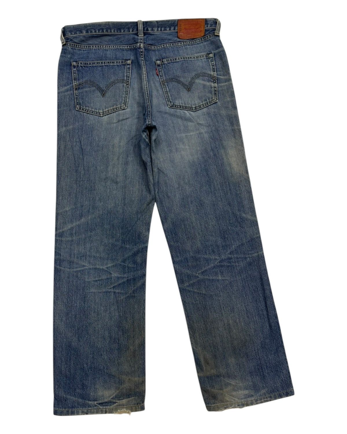 Levi's 🔥VINTAGE LEVIS 502 BAGGY DISTRESSED DENIM JEAN Size US 36 / EU 52 - 4 Thumbnail