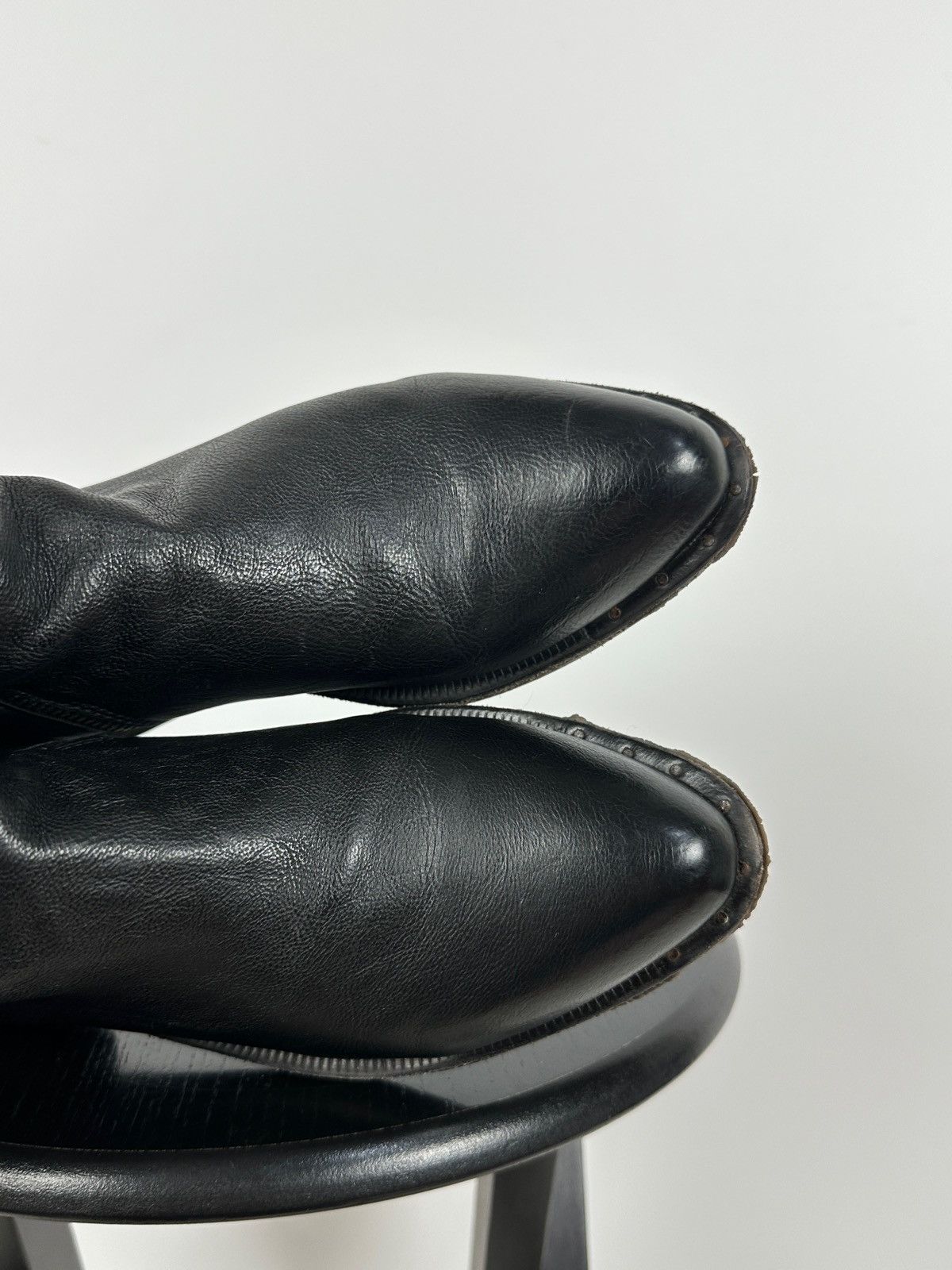 A.S.98 A.S.98. Airstep Black Leather Biker Ankle Boots Size US 8 / IT 38 - 21 Thumbnail