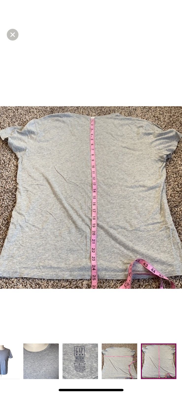 Gap Gap medium gray crewneck T shirt Size US M / EU 48-50 / 2 - 3 Thumbnail