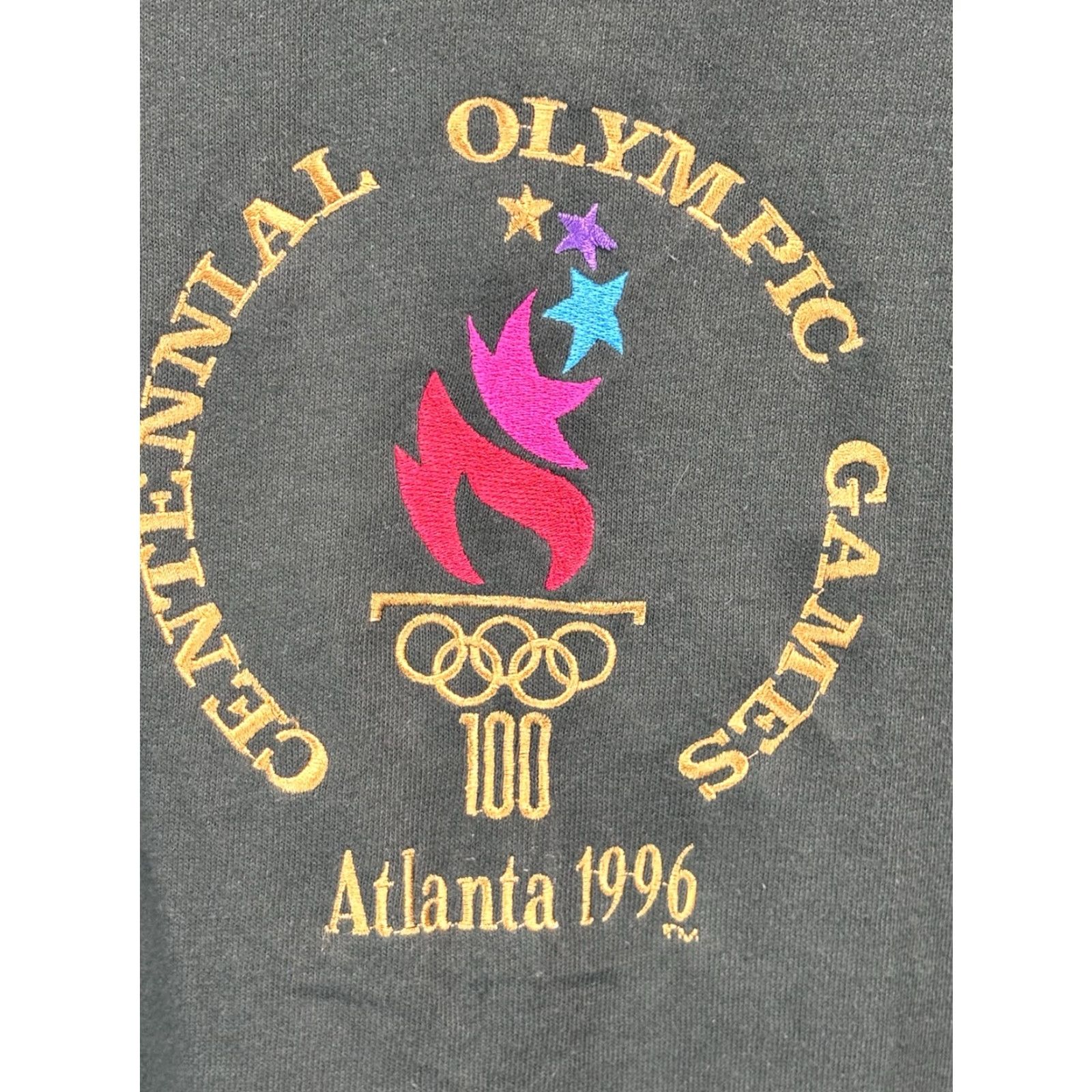 Champion VINTAGE Champion T-Shirt Men XL Dark Green 90s Olympics Atlanta 1996 Embroidered Sports Size US XL / EU 56 / 4 - 4 Thumbnail