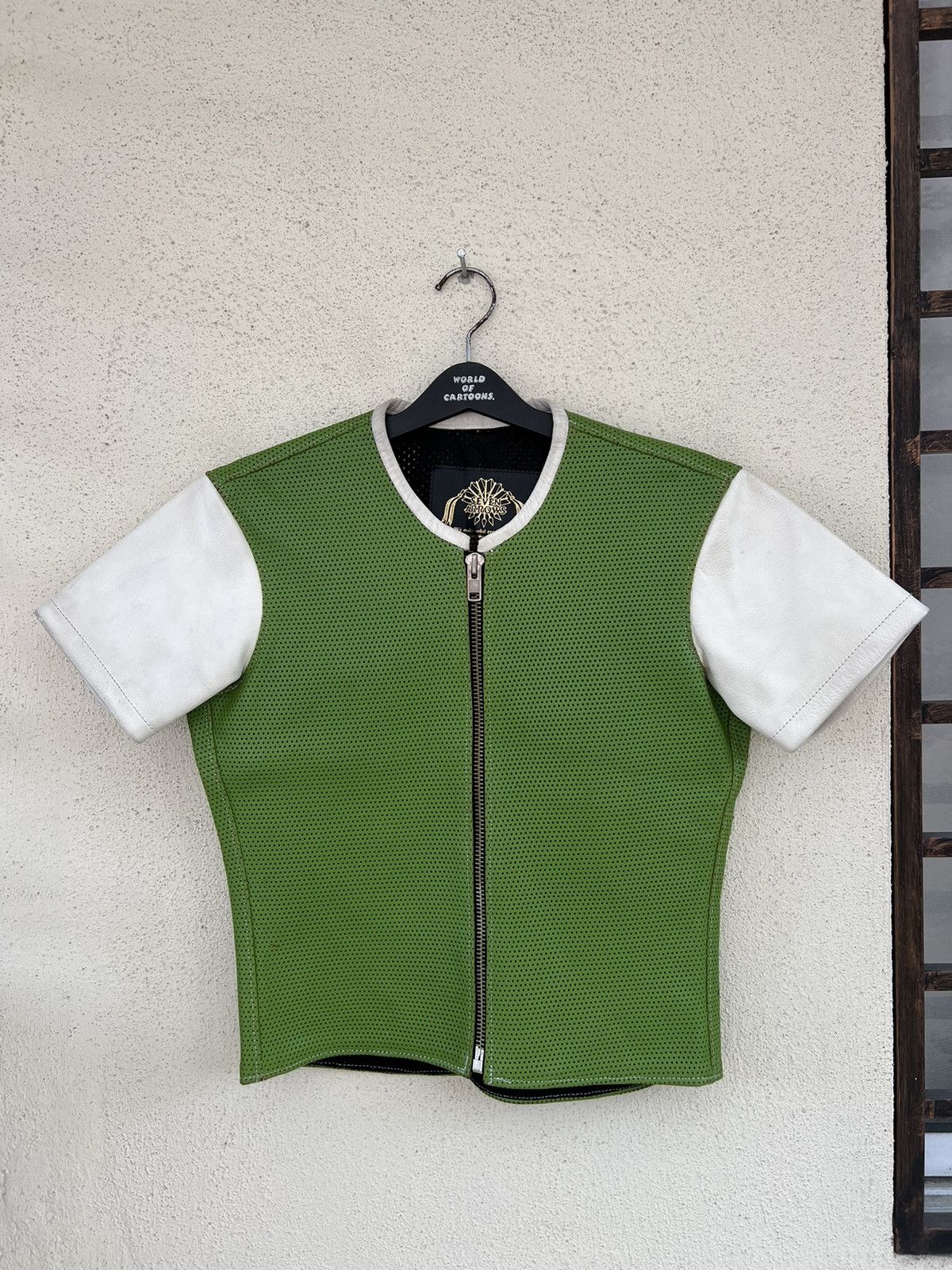 Freewheelers × Jelado × The Flat Head Seven Arrows Japan Mesh Leather Biker Shirt Size US M / EU 48-50 / 2 - 5 Thumbnail
