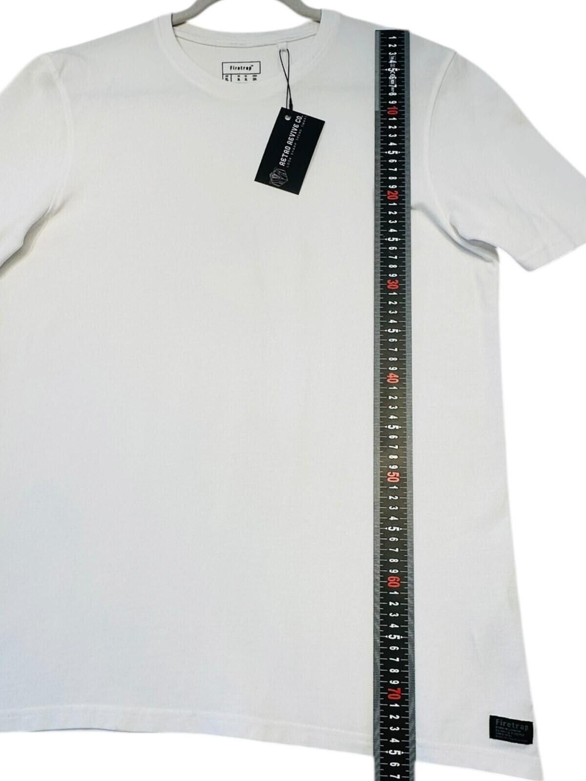 Firetrap Firetrap T-Shirt Men's UK Size XL White Short Sleeve Size US XL / EU 56 / 4 - 9 Thumbnail