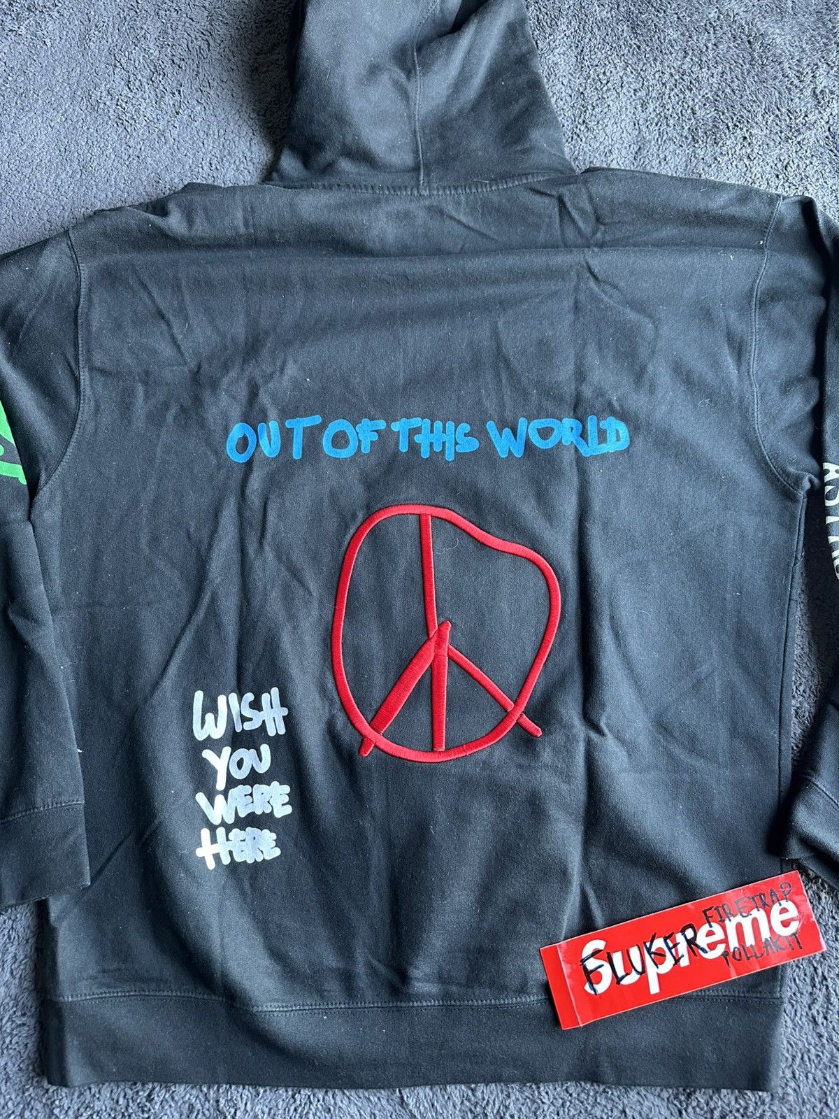 Travis Scott Travis Scott Astroworld World Peace Hoodie in black Size US XL / EU 56 / 4 - 12 Thumbnail