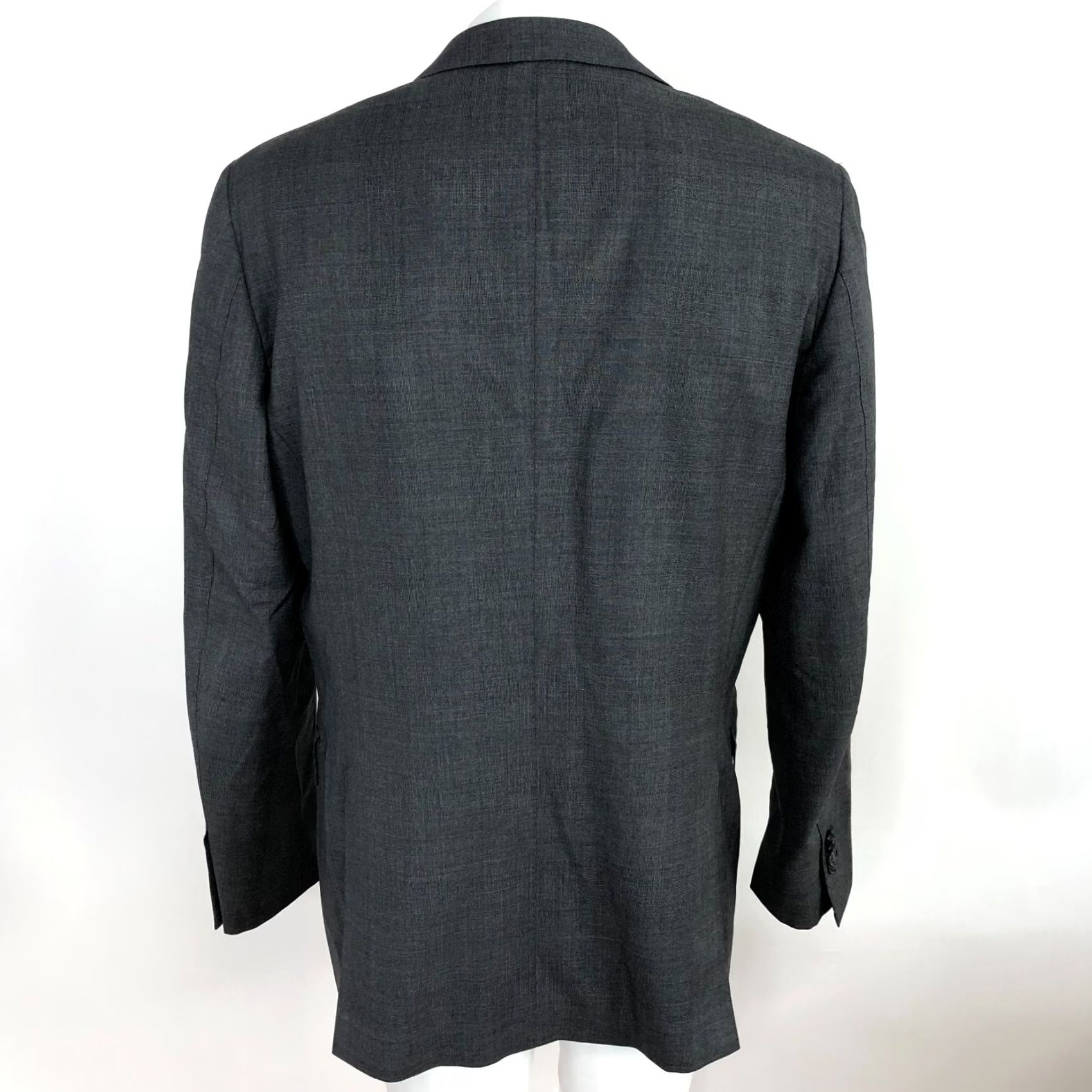 Suitsupply Suitsupply Sport Coat Jacket Gray Wool 42 Regular Notch Lapel Plaid Four-Button Double-Vented Single-Breasted 110's Victorian? Size 42R - 4 Thumbnail