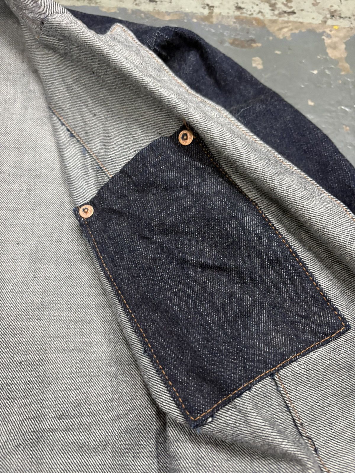Japanese Brand Conners sewing factory(C.S.F) one piece of rock denim jacket Size US S / EU 44-46 / 1 - 9 Thumbnail
