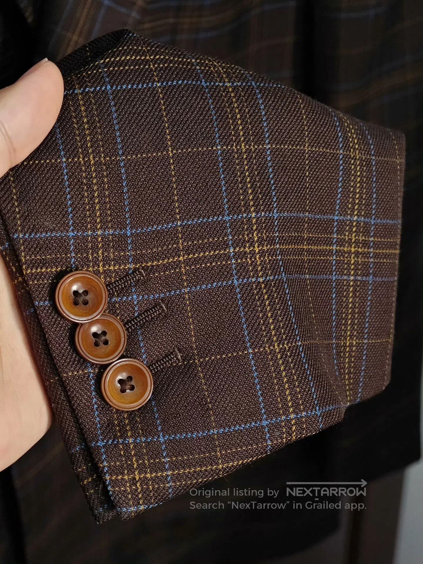 Holland & Sherry Holland Sherry Wool Silk Custom Suit. Size US S / EU 44-46 / 1 - 4 Thumbnail