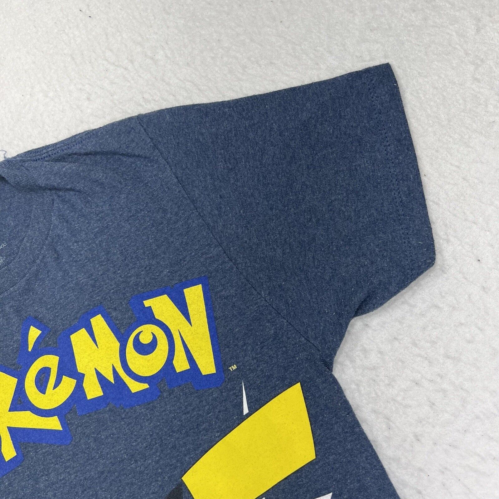 Nintendo Pokemon Small Pikachu Kanto Short Sleeve Blue Graphic TShirt Size US S / EU 44-46 / 1 - 4 Thumbnail