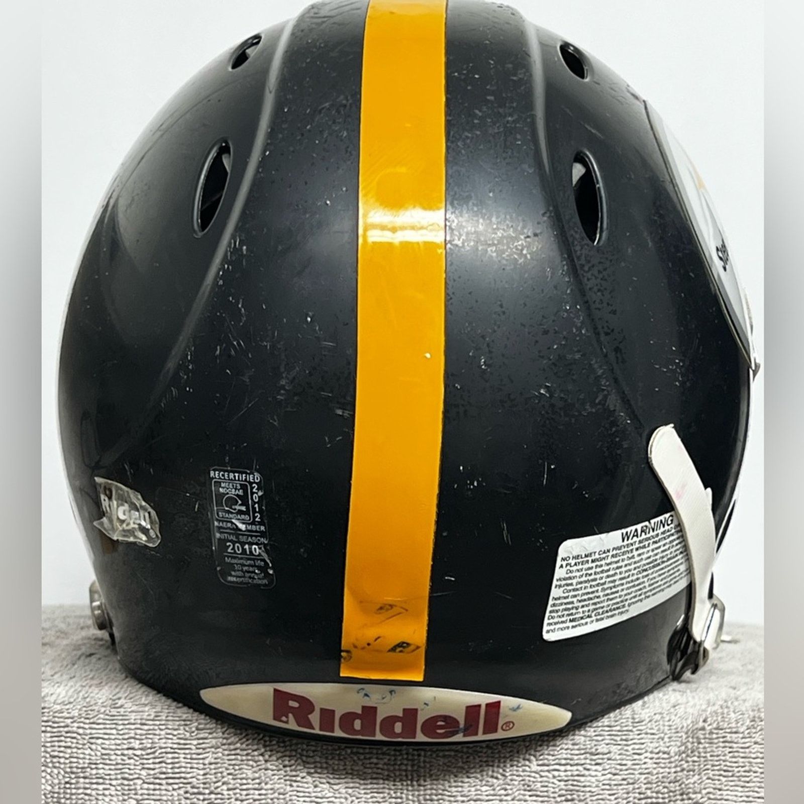 Riddell Pittsburgh Steelers Full Size Riddell Helmet Youth XS NICE Size ONE SIZE - 5 Thumbnail