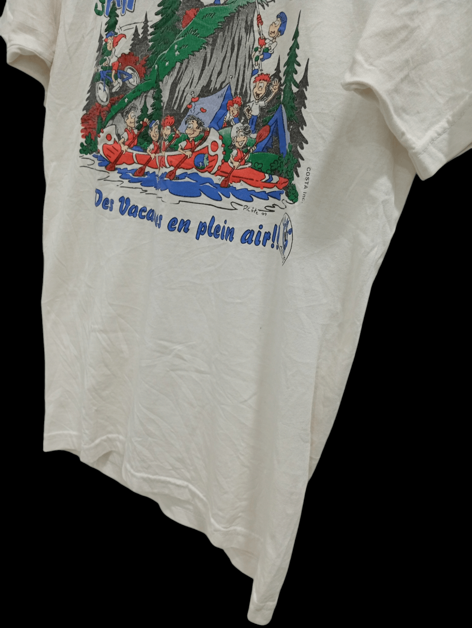 Fruit Of The Loom × Vintage 🔥🔥Vintage 90s Camp Air - Eau Bois T-Shirt Size US S / EU 44-46 / 1 - 7 Thumbnail
