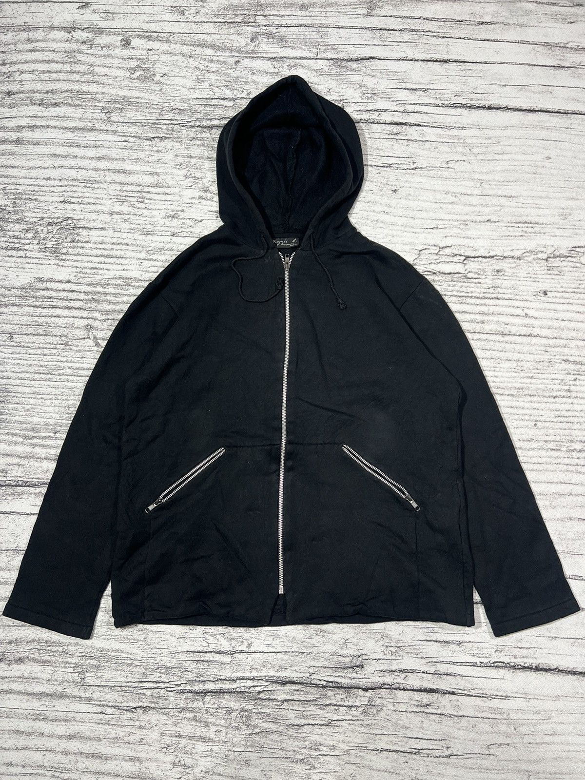Helmut Lang 2000s Archival Agnes B Homme Maison Zip Hoddie y2k Lgb Ifsix Size US L / EU 52-54 / 3 - 1 Thumbnail