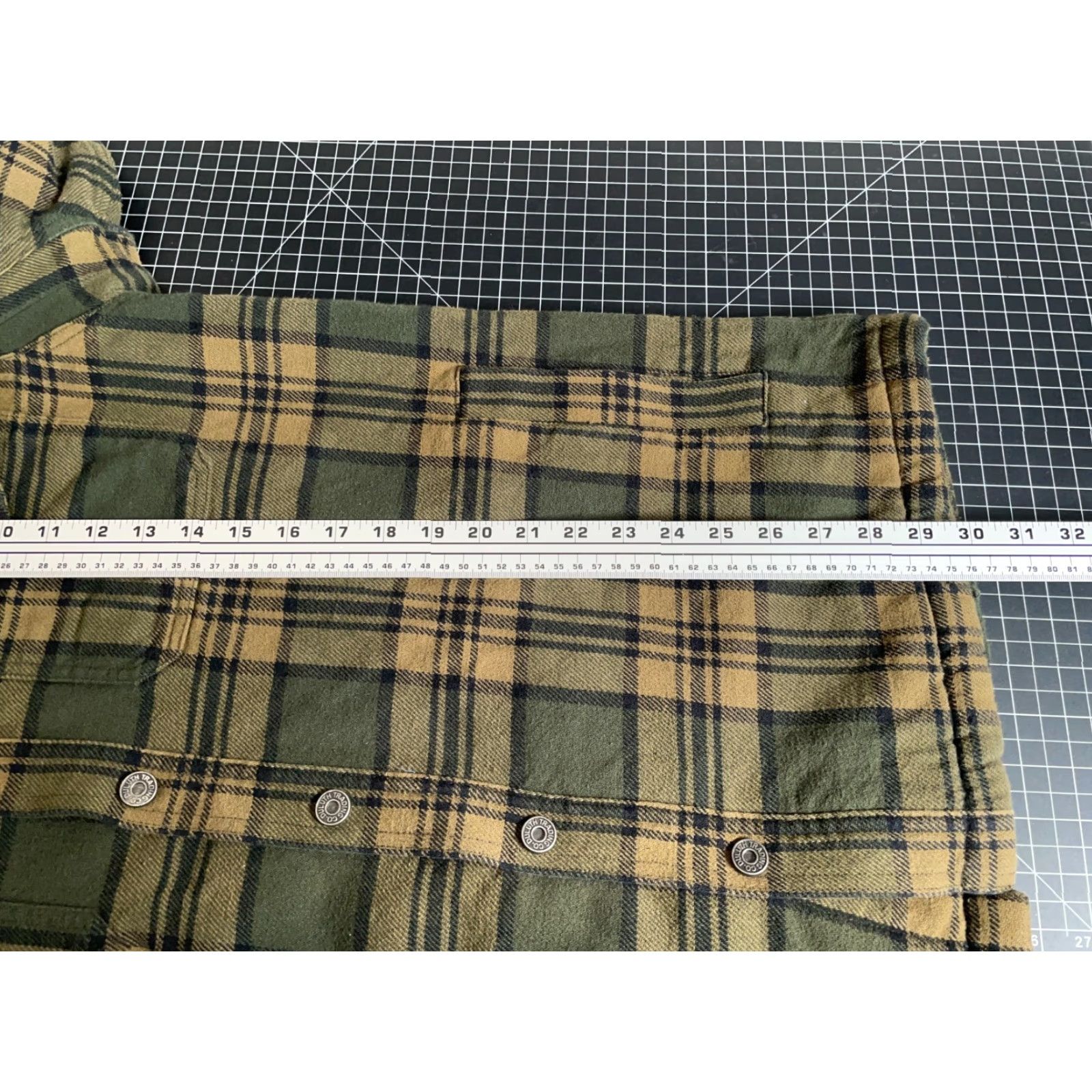 Vintage Duluth Flapjack Fleece-Lined Flannel Shirt Jacket Men Medium Green Plaid Snap Front Pockets Casual Workwear Size US M / EU 48-50 / 2 - 6 Thumbnail