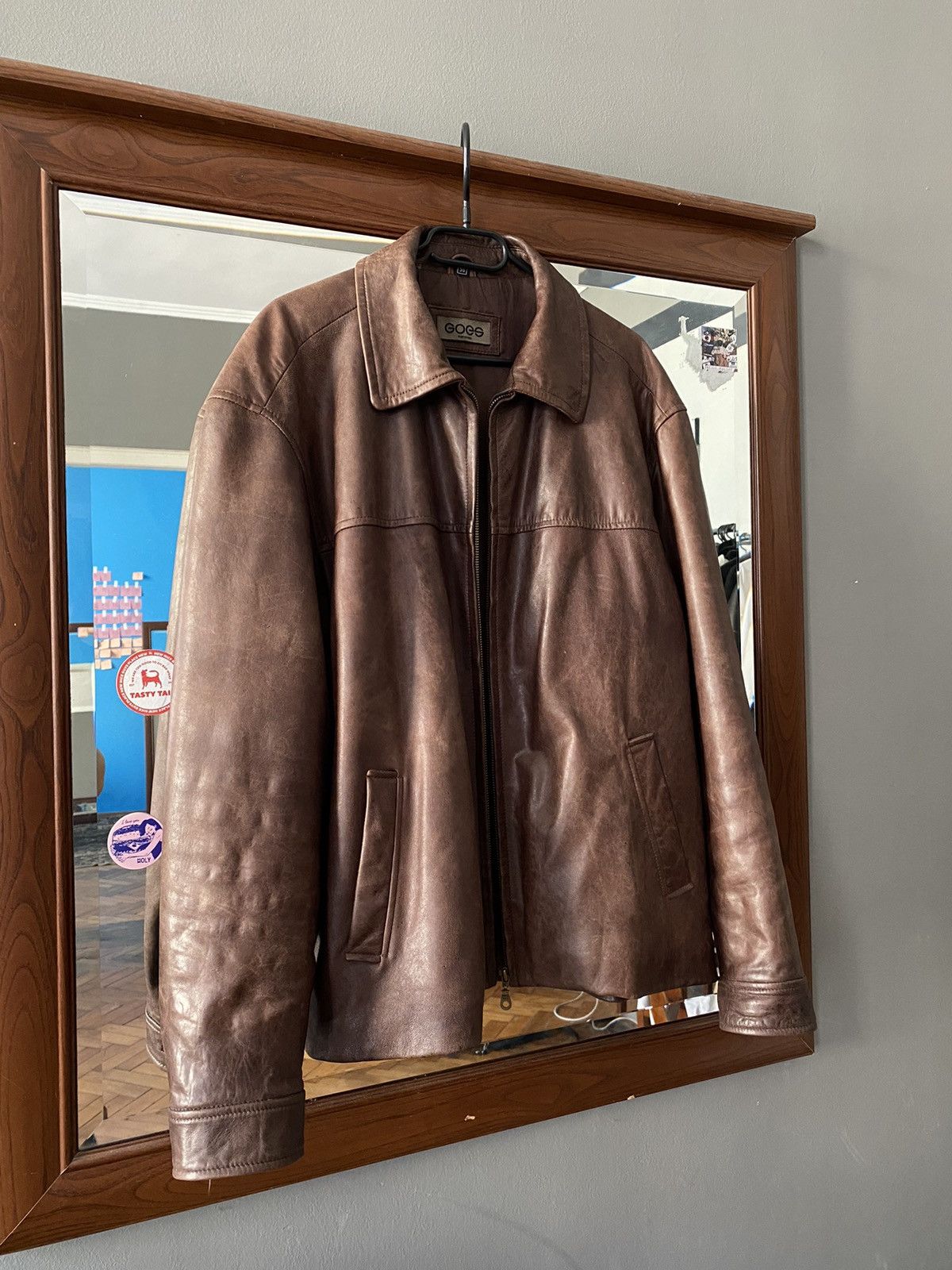 Vintage Vintage Leather Jacket Size US XL / EU 56 / 4 - 4 Thumbnail