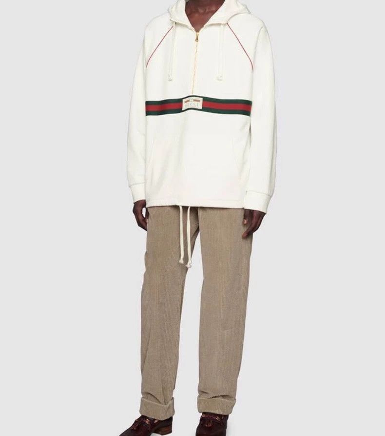 Gucci GucciColor-blocking classic webbing half-zip label hooded s Size US XS / EU 42 / 0 - 2 Thumbnail