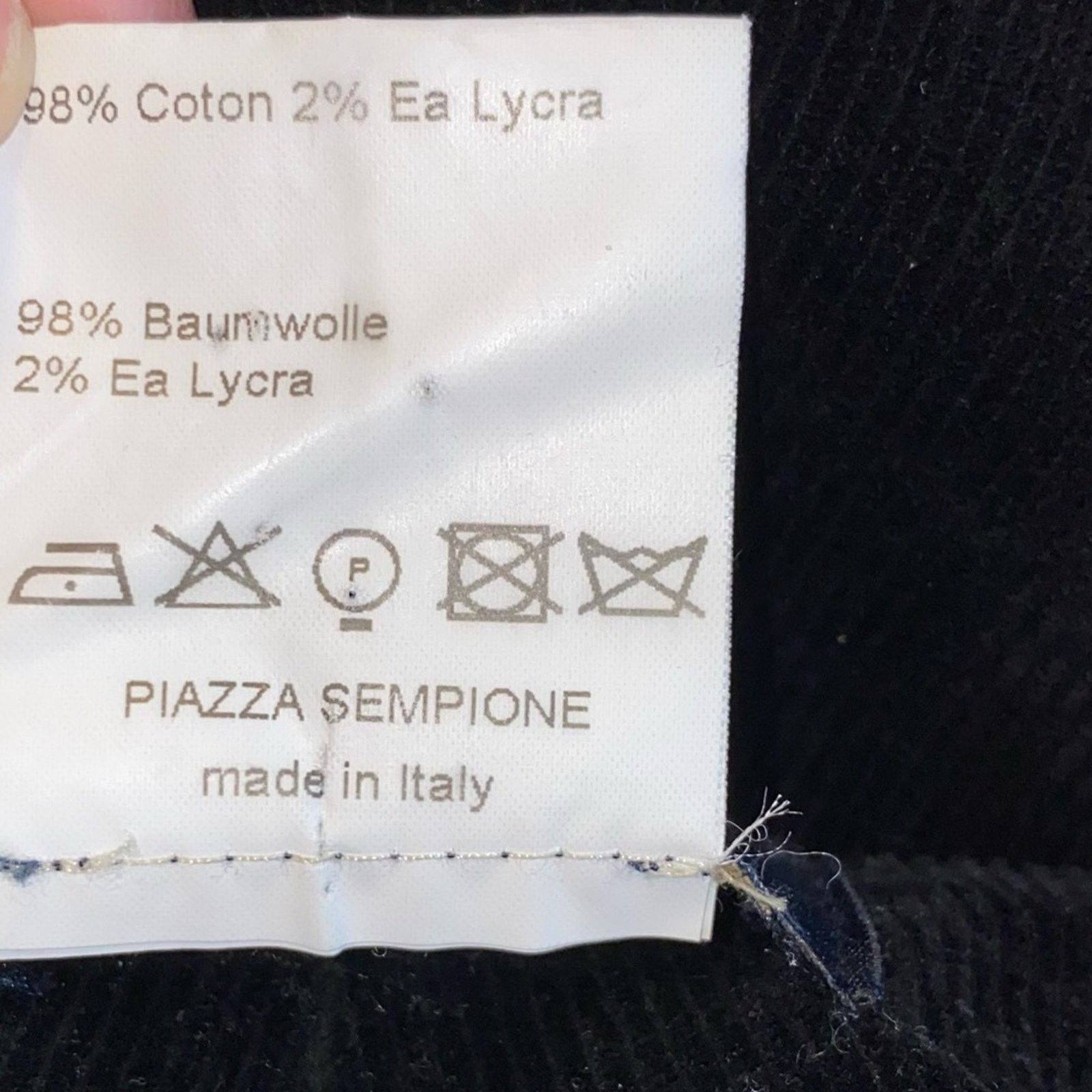 Piazza Sempione Piazza Sempione Black Corduroy Pants Size 28" / US 6 / IT 42 - 6 Thumbnail