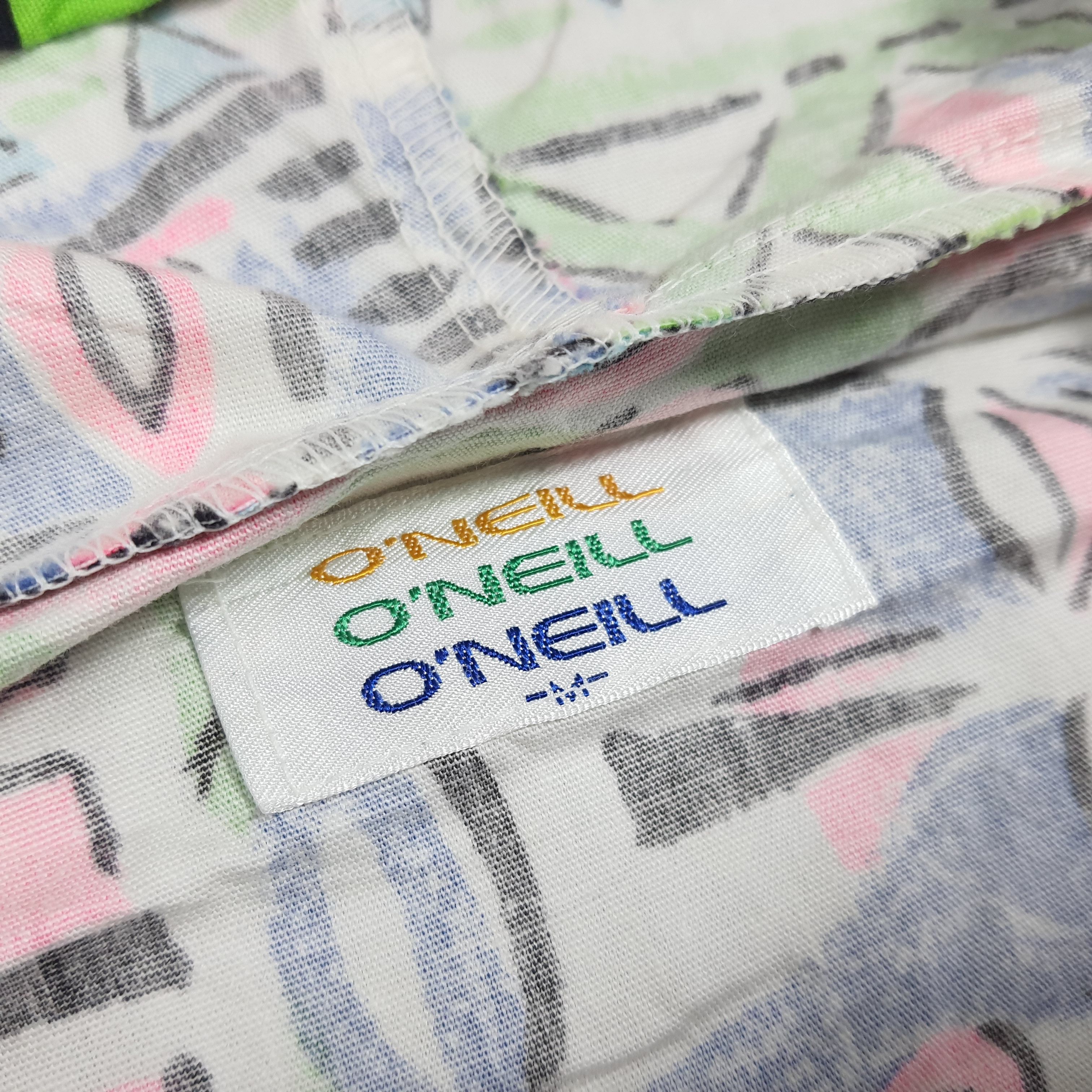 O'Neill Vintage 80s O'Neill Retro Surf Neon Geometric Jacket C282N1 Size US M / EU 48-50 / 2 - 5 Thumbnail