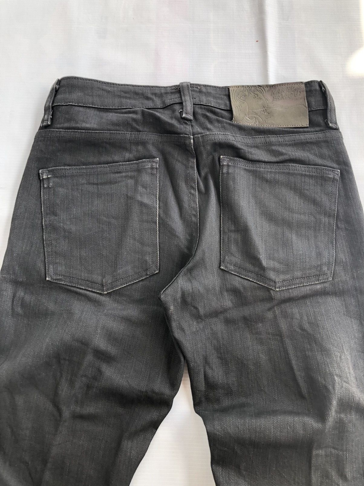 Naked & Famous Naked & Famous Black Power Stretch Jeans Denim Size US 30 / EU 46 - 7 Thumbnail