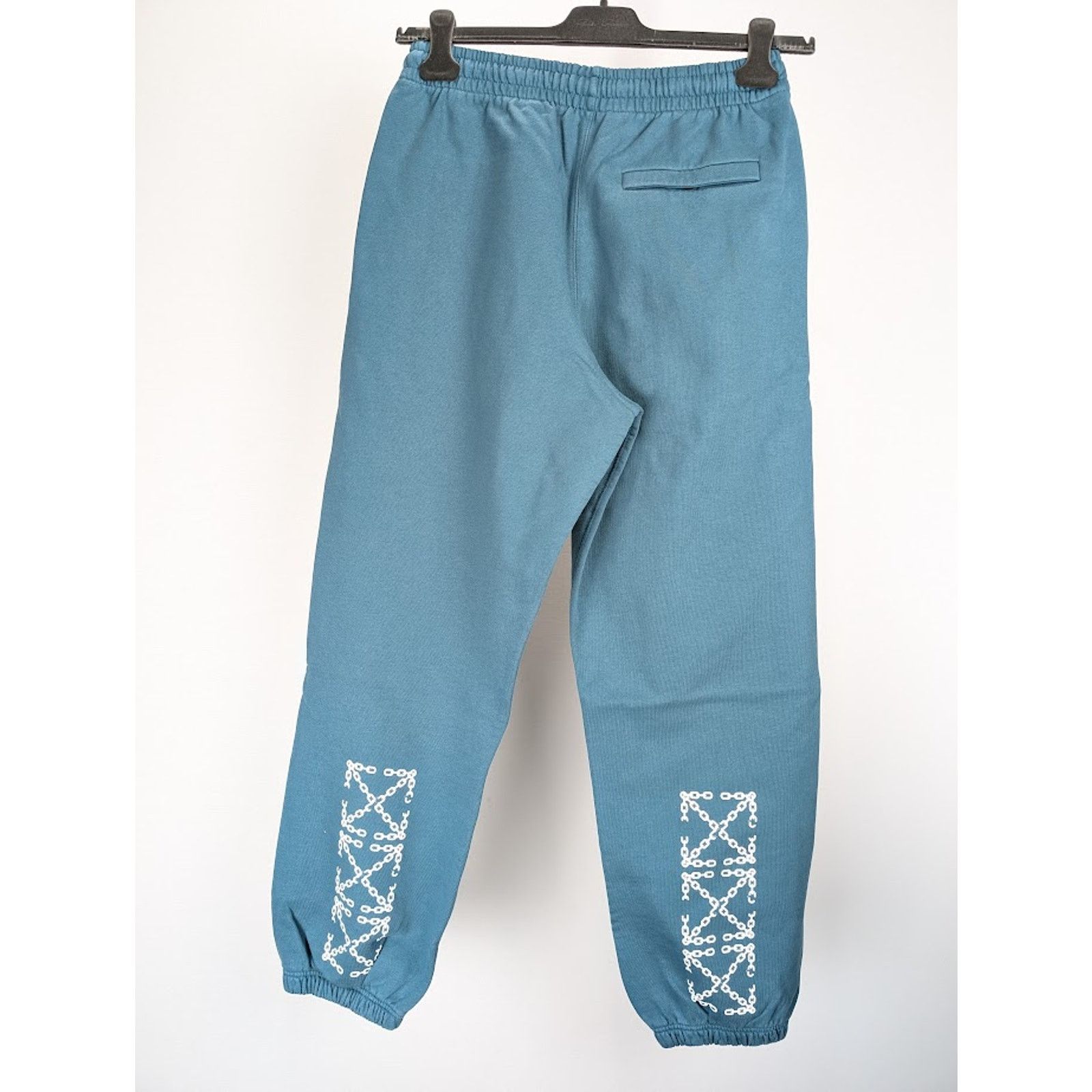Off-White o1rshd1 Chain Arr Slim Sweatpants & Jogger Duck Green/White Size US 32 / EU 48 - 11 Thumbnail